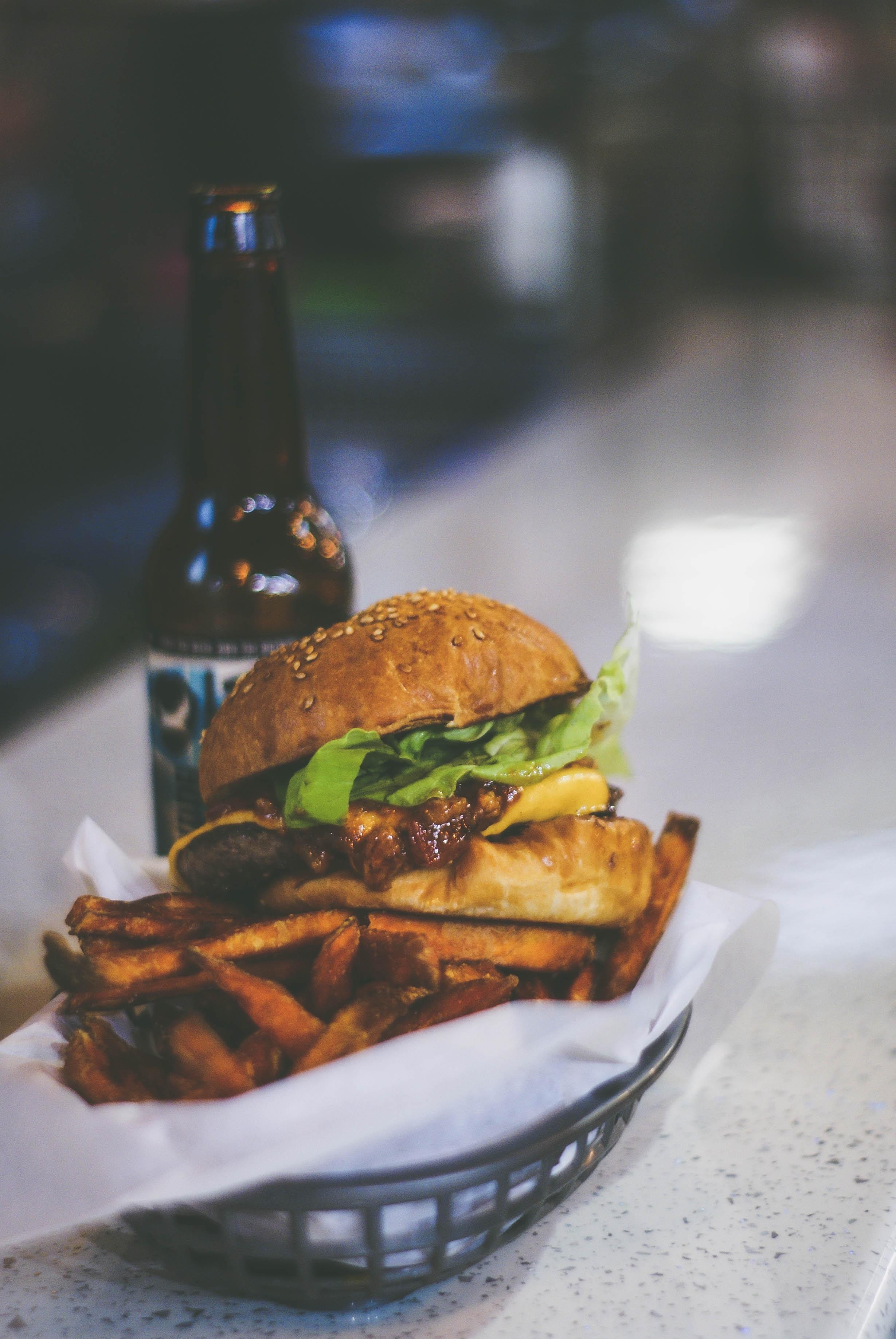 burger and beer